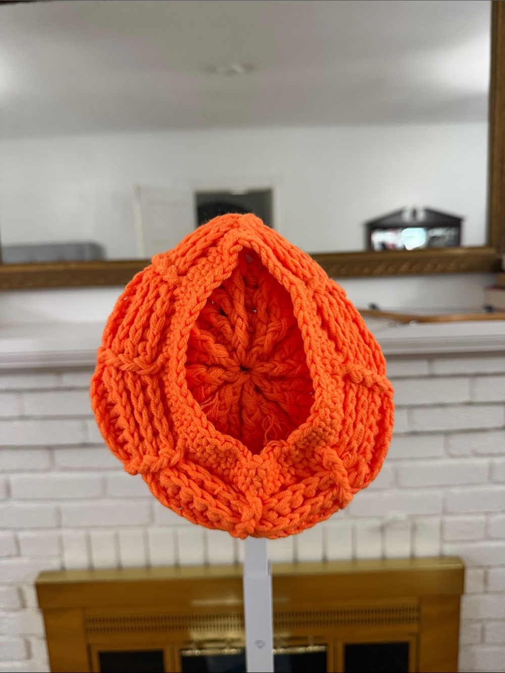Handmade Crocheted Pumpkin Hat AND Santa Hat - Picture 2 of 4